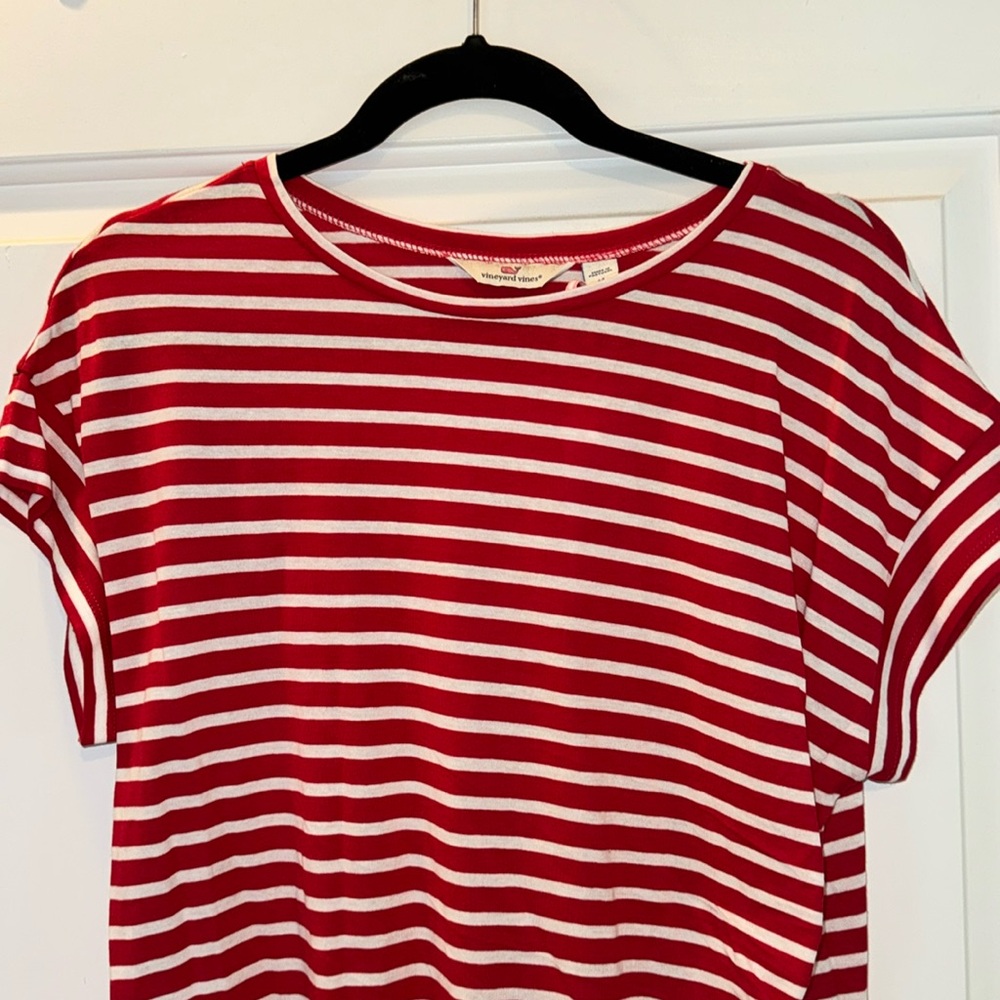 NWT ❤️ Vineyard Vines red velvet nautical top Medium